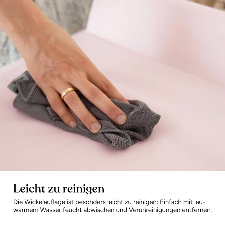 Ehrenkind® Abwaschbare Wickelauflage mit Keil - Hygienisch, Sicher und Vielseitig in Beige | Wickela