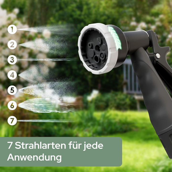 Arebos Schlauchtrommel Schlauchrolle Gartenschlauchaufroller 35 m | Wandschlauchbox automatisch | Wa