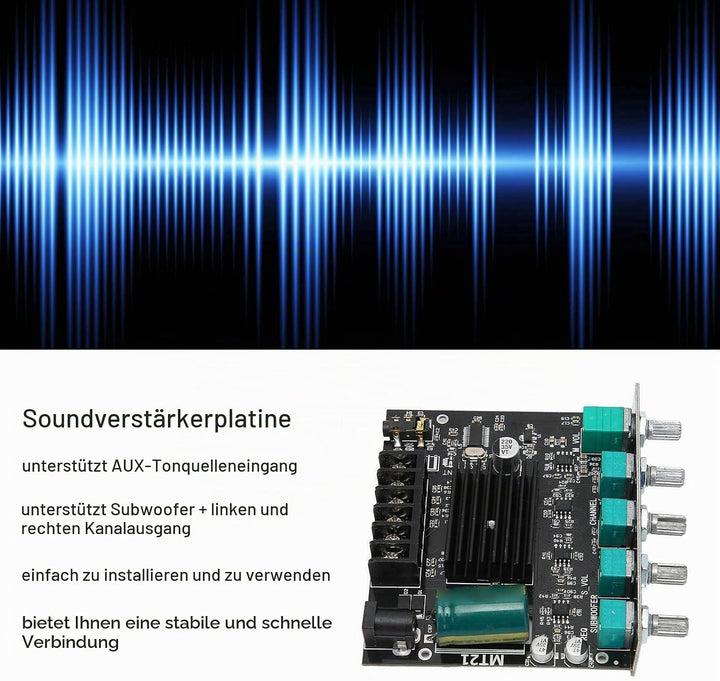 Bluetooth-Verstärker Bluetooth-Modul 2.1 PCB Zkmt21 Bt-Verstärkerplatine Hochleistungs-Sound-Stereo-