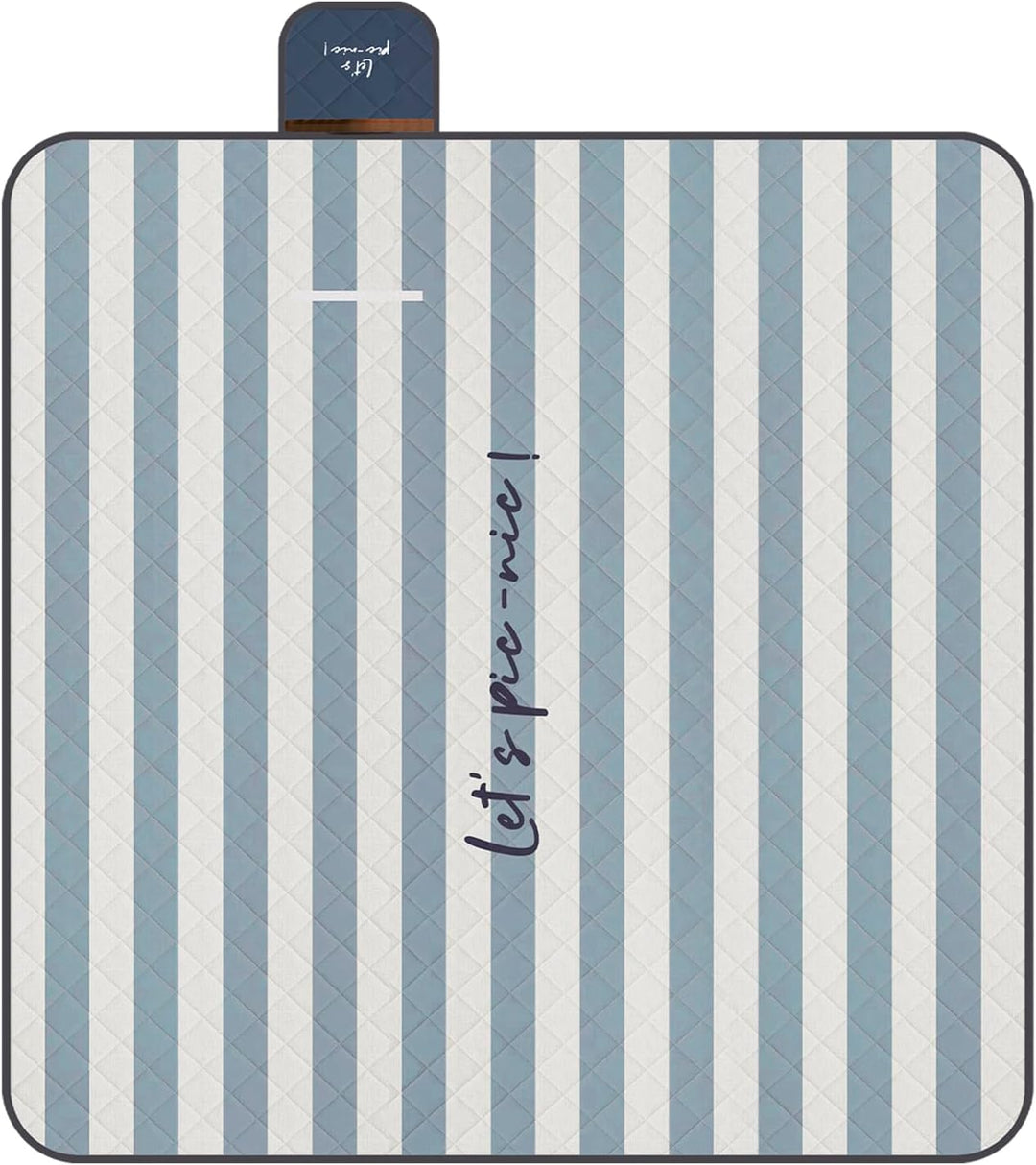 PERLETTI Picknickdecke Wasserdicht Faltbar Gross 200x200 - Outdoor Camping Decke mit Tragegurt - Str