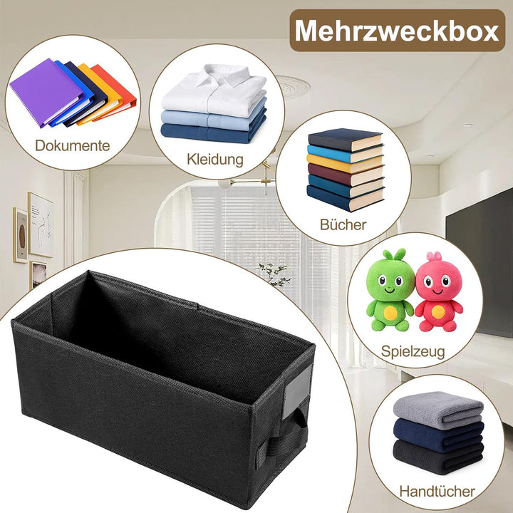 4er CD Aufbewahrungsbox Faltbare CD Behälter mit Deckel CD SammelboxEs bietet Platz für 30 komplette
