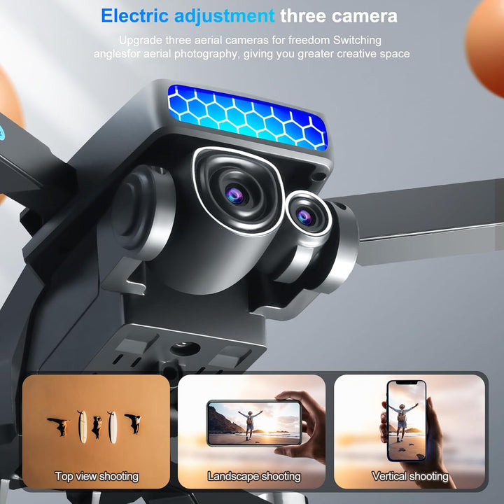 OBEST Drohne mit Kamera 4K für Erwachsene Anfänger Faltbare Mini FPV Drone, RC Quadcopter mit Bürste