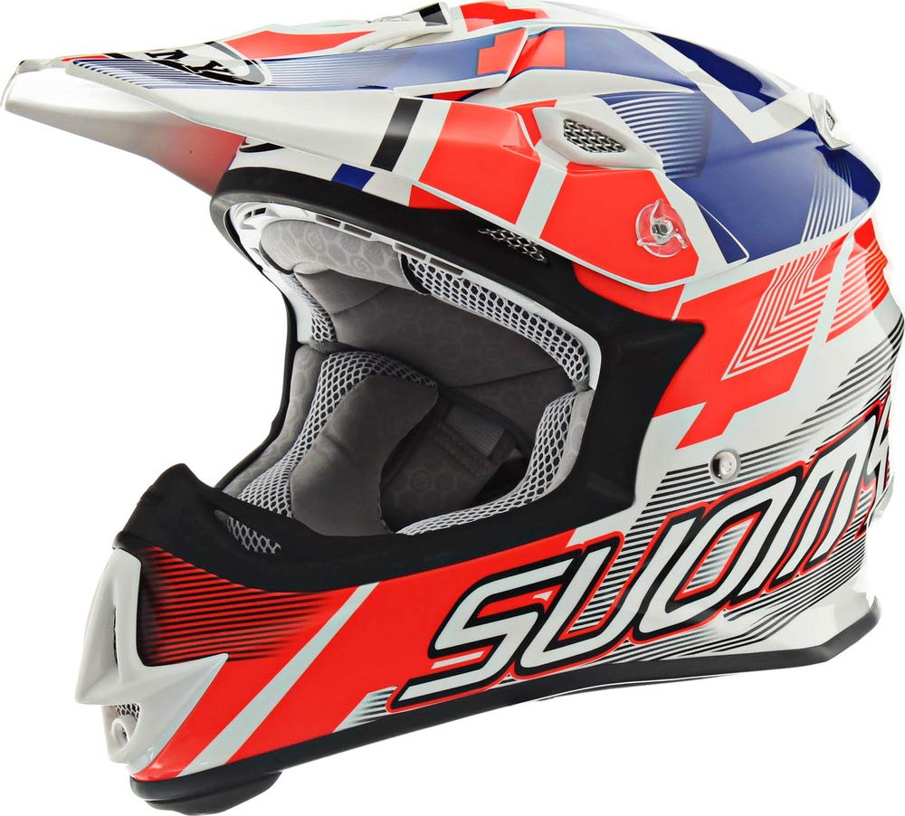 Suomy MX Jump Special Helm Rot Weiss Blau Einheitsgrösse, Einheitsgrösse