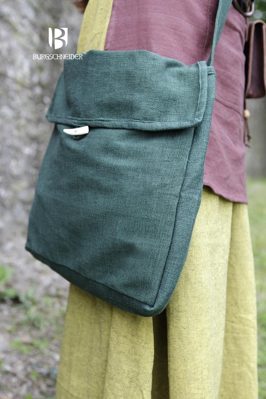Burgschneider - Tasche Ehwaz - Kleidung für Larp, Mittelalter, Cosplay und Fantasy Grün Einheitsgrös