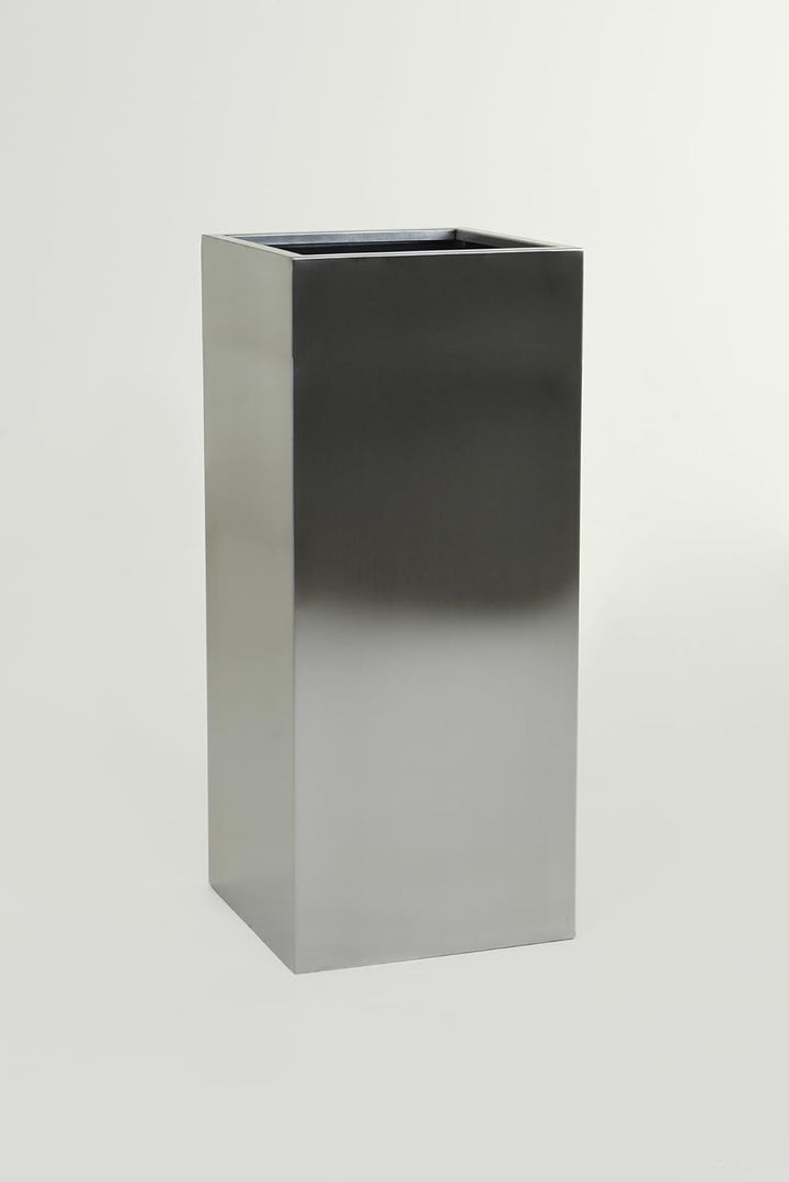 VIVANNO Pflanzkübel Blumenkübel Pflanzgefäss Übertopf Edelstahl Block - 100 x 40 x 40 cm