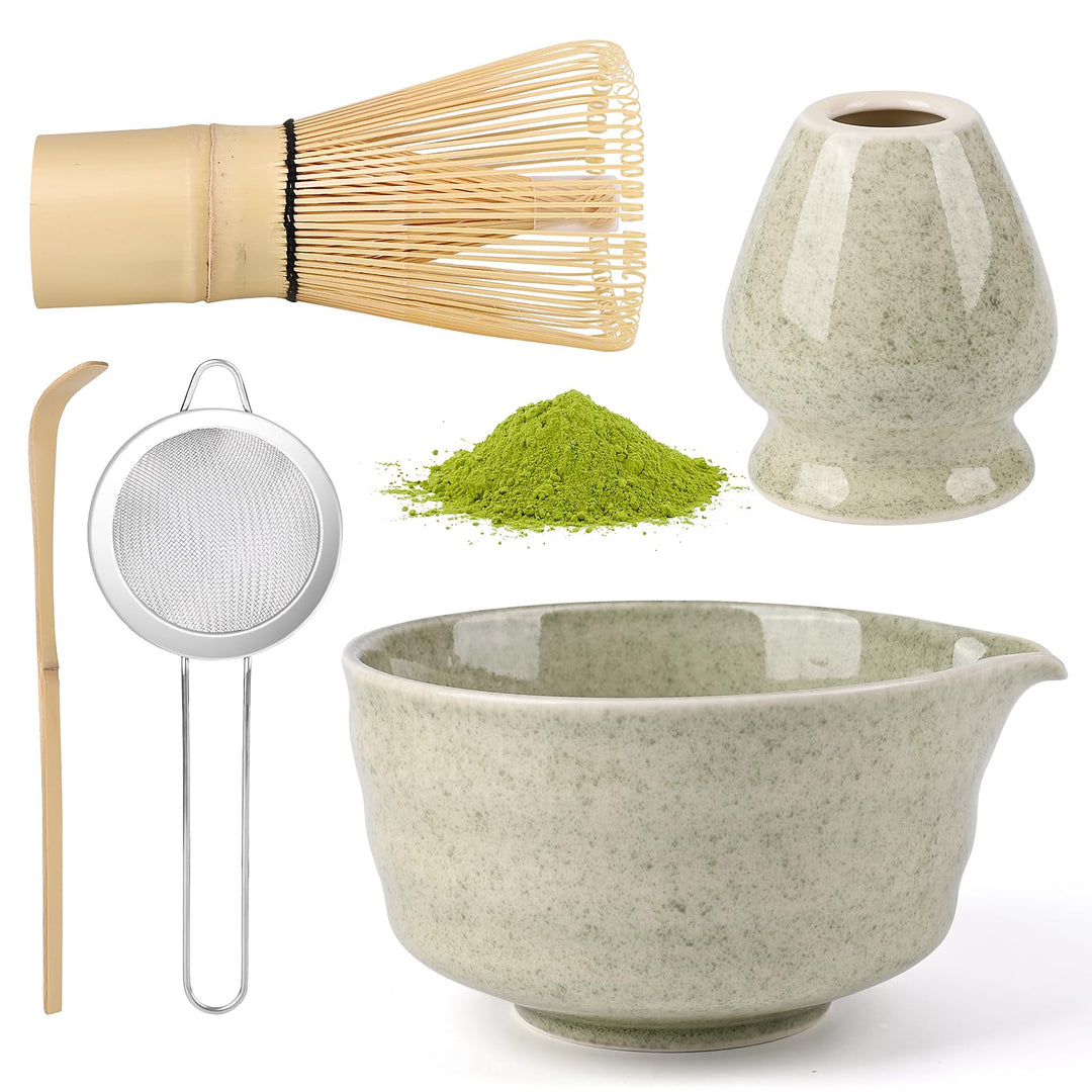 5 Stück Matcha Set, Matcha Whisk Set, Matcha Tea Set, Stylisches Matchas Set Mit Matcha Besen, Match