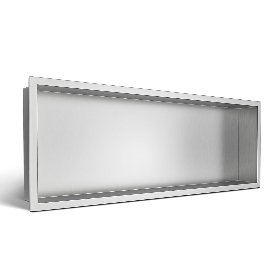 WALL-BOX ONE - Chrom Nische Edelstahl - Verchromt Wandnische Dusche - Wasserdicht - Flexibler Nische
