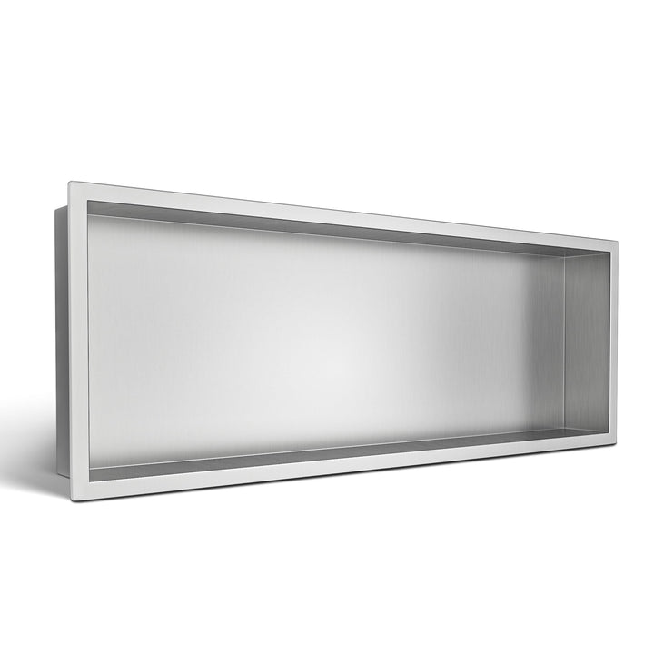 WALL-BOX ONE - Chrom Nische Edelstahl - Verchromt Wandnische Dusche - Wasserdicht - Flexibler Nische
