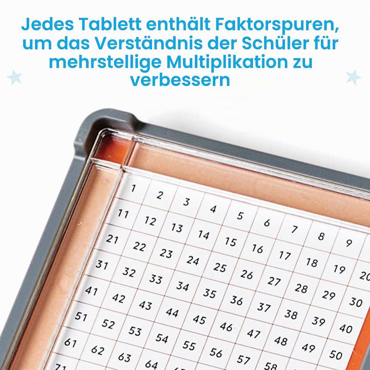 Learning Resources Cuisenaire Stab-Tabletts 6er-Set, ab 5 Jahren, enthält nur Tabletts und Aktivität
