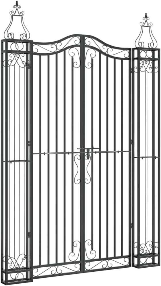 vidaXL Gartentor, Tor für Garten Terrasse, Zauntor mit Bolzenverriegelung, Eisentor Metalltor Aussen