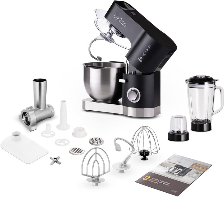 Küchenmaschine Lauben Kitchen Machine 1200BC mit Kupfermotor und Ganzmetall-Getriebe, 1200W, Mixer a