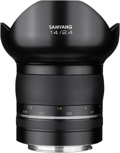 Samyang 8041 XP 14mm F2.4 Nikon F - manuelles Ultraweitwinkel Objektiv, 14 Festbrennweite für Vollfo