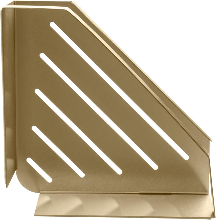 Schöner Wohnen Kollektion Eckablage Mod. Meleto aus rostfreiem Edelstahl in stilvollem Golddesign id