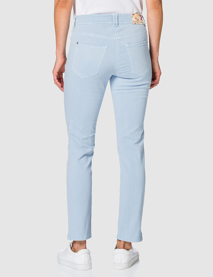 Atelier GARDEUR Damen Sommerhose 38 Slim Blau, 38 Slim Blau