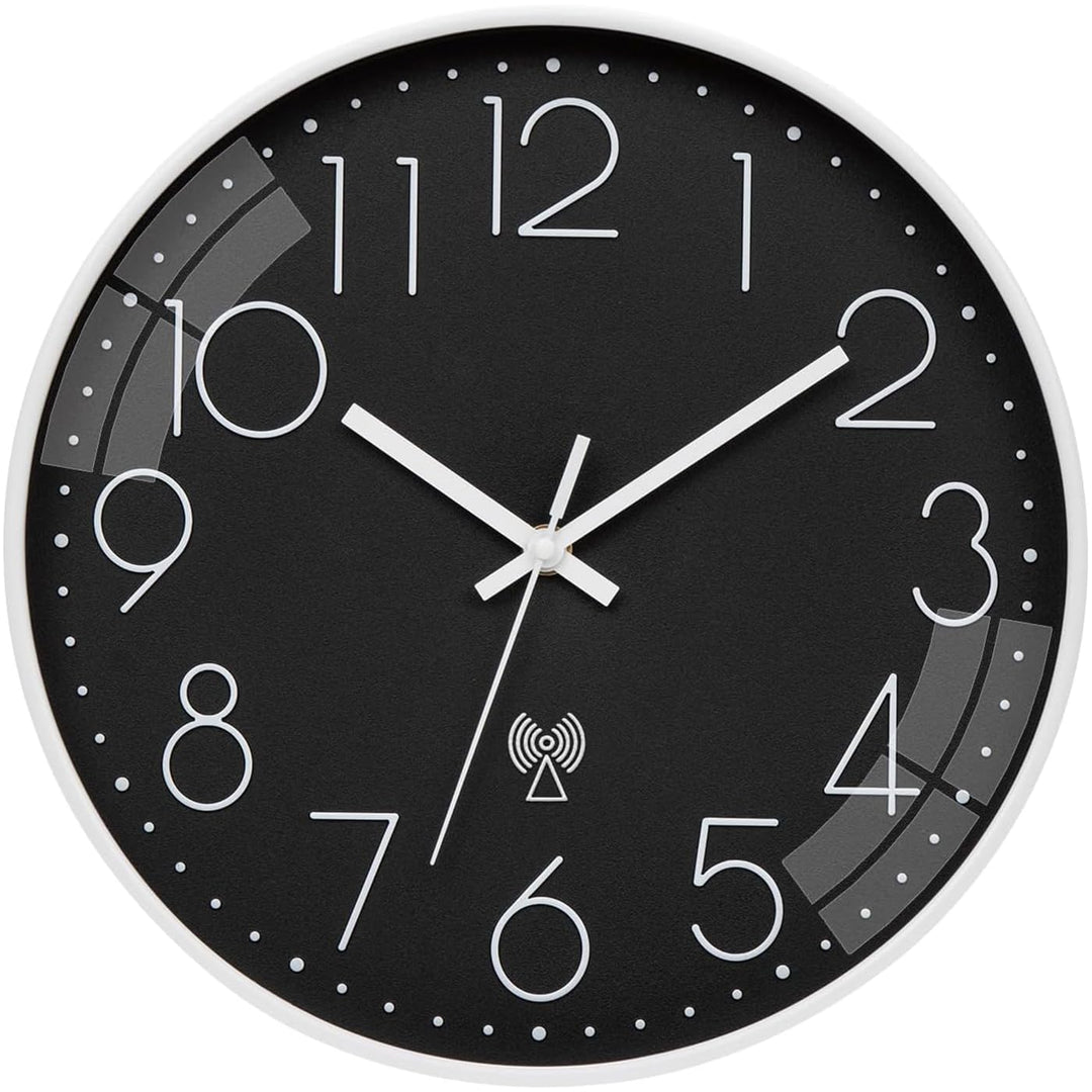 VIVILINEN Funkuhr geräuschlos Wanduhr Ohne Tickgeräusche Modern Funkwanduhr Lautlos Wanduhr Nicht Ti