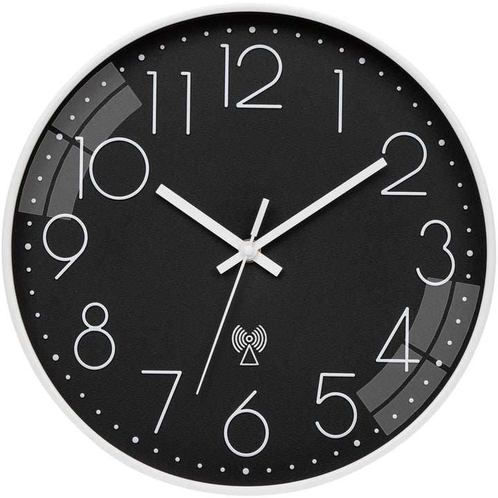 VIVILINEN Funkuhr geräuschlos Wanduhr Ohne Tickgeräusche Modern Funkwanduhr Lautlos Wanduhr Nicht Ti