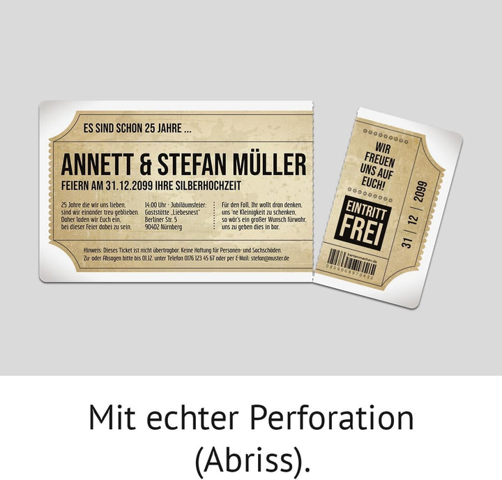 Kartenmachen.de Individuelle Foto Silberhochzeit Hochzeitseinladungen ab 10 bis 100 Stück selbst ges