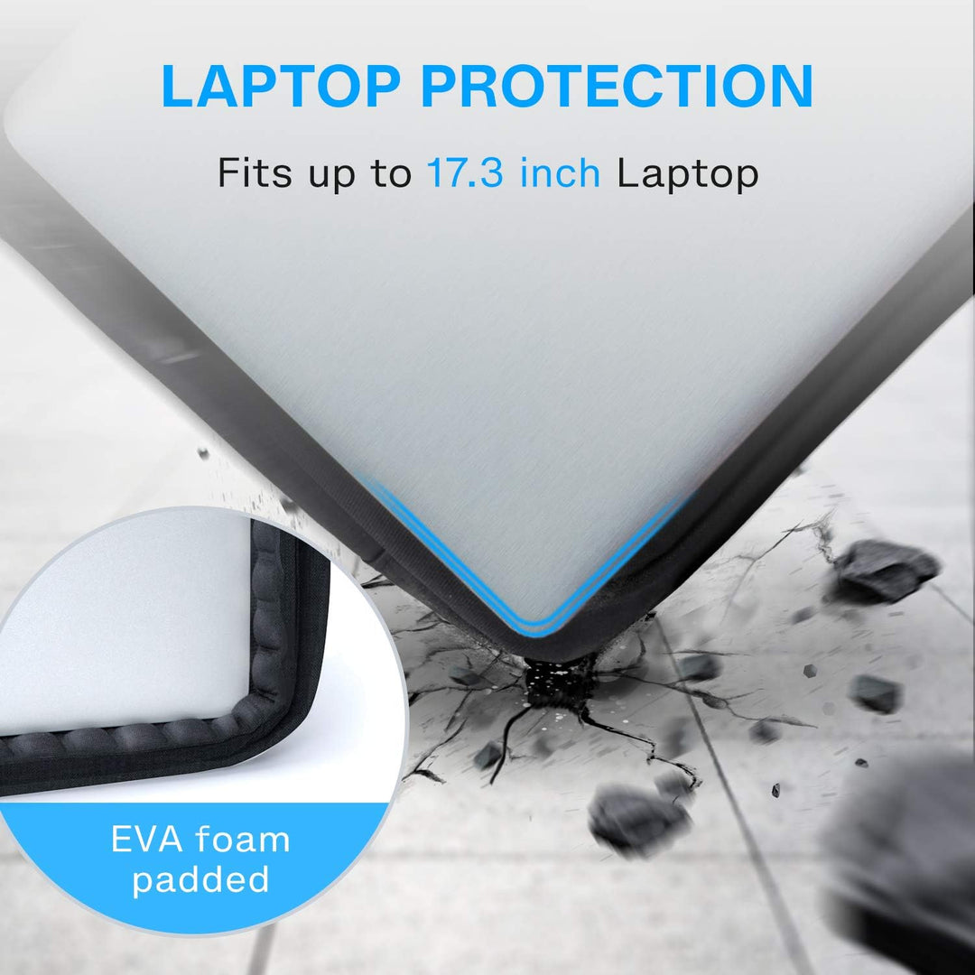bagsmart 17,3-Zoll-Laptoptasche, Erweiterbare Aktentasche, Computertasche für Herren und Damen, Lapt