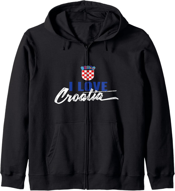 Kroatien liebe kroatisch Hrvatska draga Croatia Kapuzenjacke