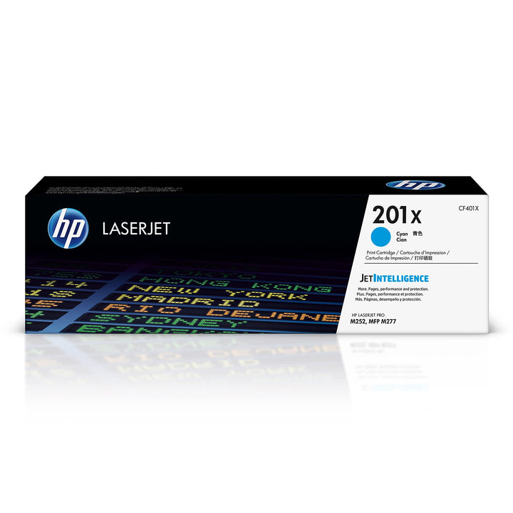 HP 201X (CF401X) Blau Original Toner mit hoher Reichweite für HP Color Laserjet Pro M252, M274n, M27