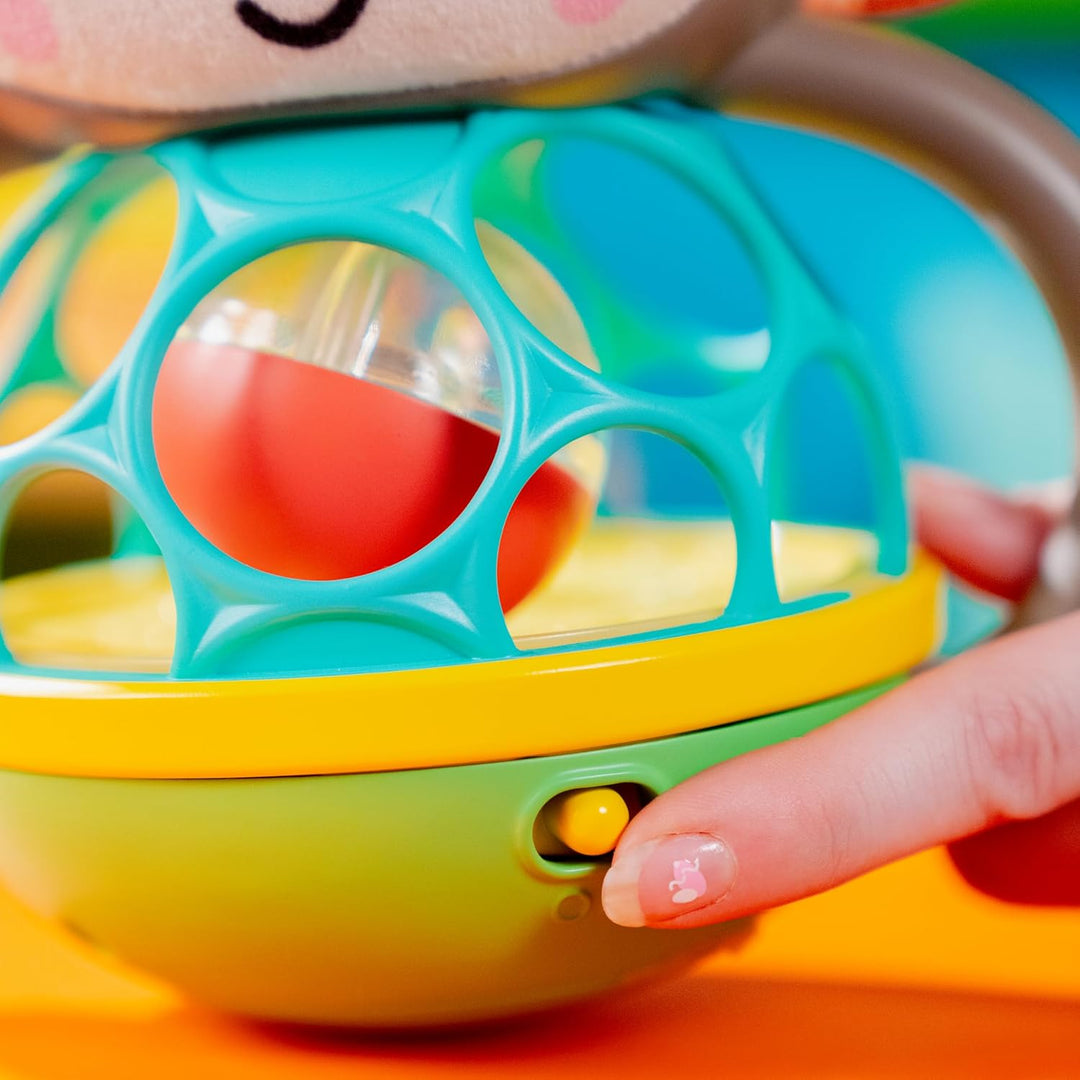 Bright Starts, Grab & Giggle AFFE Leuchtendes Musikalisches Rasselspielzeug mit leicht zu greifendem