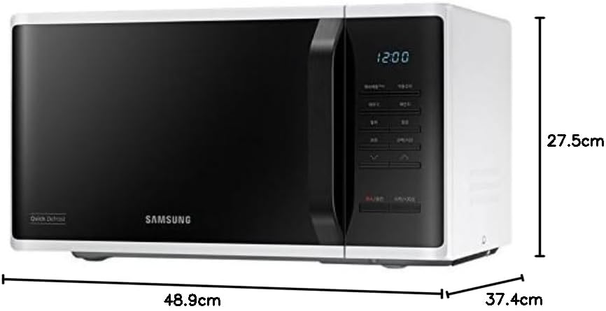 Microonde SAMSUNG Solo - Bianco - 23 L - 800 W - Cavit? in ceramica smaltata