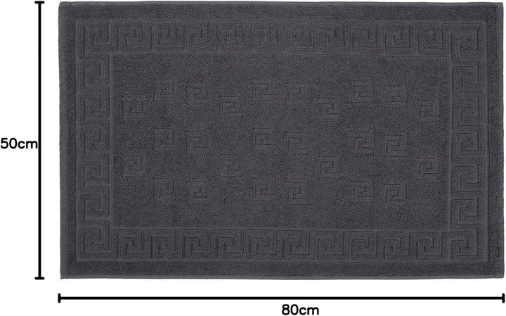 Arle-Living Luxus Medusa Duschvorleger im 2er Pack 50x80 cm - feinste Baumwolle/Jacquard Webung/Hoch