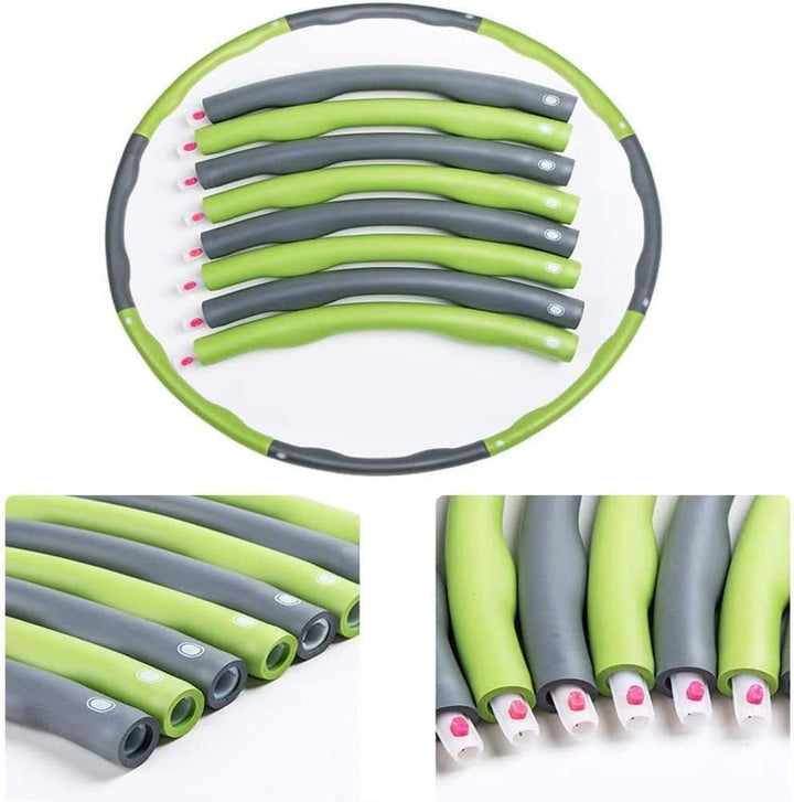 Hula Hoop Reifen Erwachsene zur Gewichtsabnahme, 8 Abschnitte mit Schaumstoff Abnehmbarer Reifen Hoo