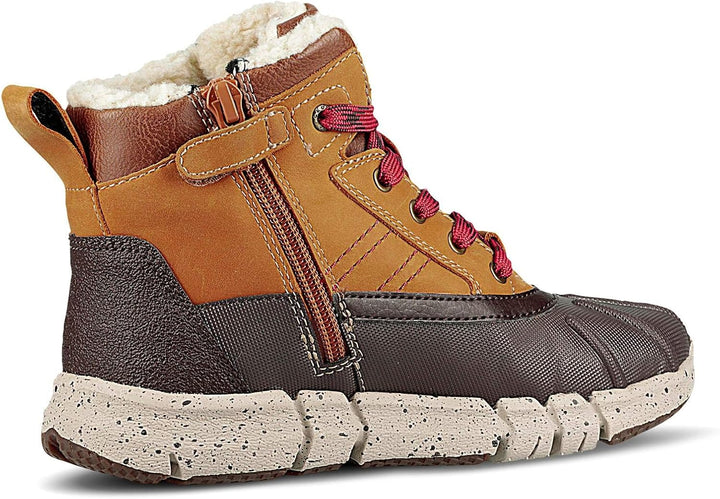 Geox Jungen J Flexyper Boy B ABX Ankle Boot 29 EU Multicolor Lt Brown Dk Red 61, 29 EU Multicolor Lt