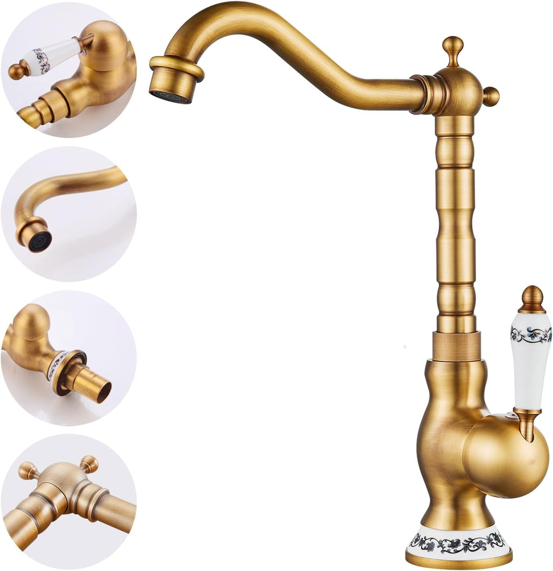 Wasserhahn Küche Waschtischarmatur Bad Mischbatterie Badarmatur Küchenarmatur für Bad Küchen, Armatu