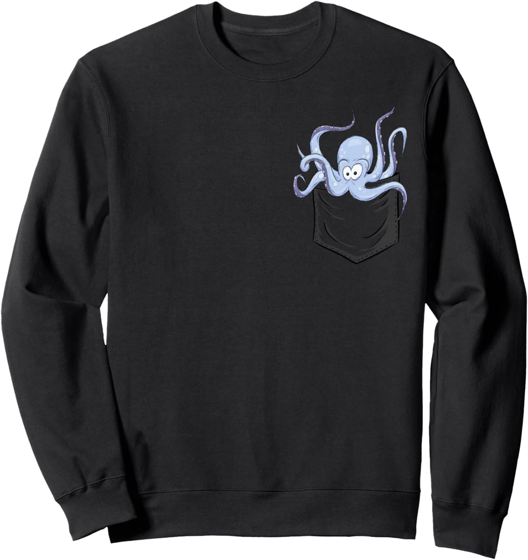 Krake mit Tentakeln | Oktopus In Tasche Kraken Sweatshirt