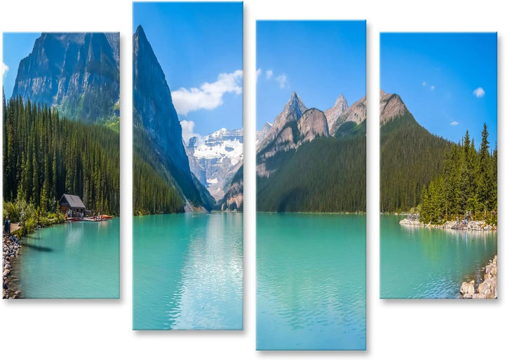 islandburner Bild auf Leinwand See Louise Mountain In Banff National Park Alberta Kanada Schöner Pan