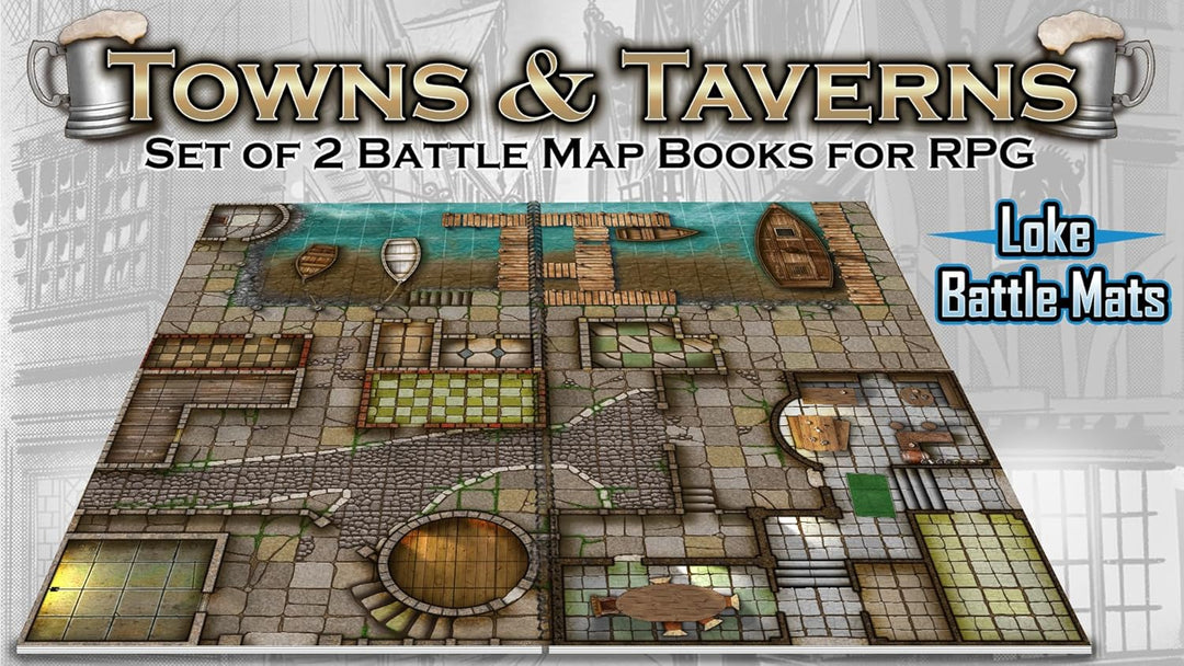 Towns & Taverns Books of Battle Mats