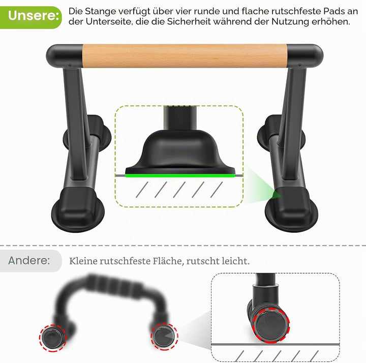 Dolibest Liegestützgriff, Calisthenics Parallettes Push up Griffe Fitness Handstand Boden rutschfest
