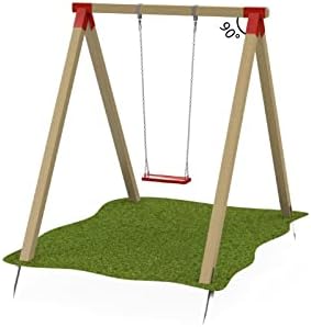 TRIBECCO® Vierkant Schaukelverbinder 90/90mm 90° (90° Grau) aus pulverbeschichtetem Stahlblech für G
