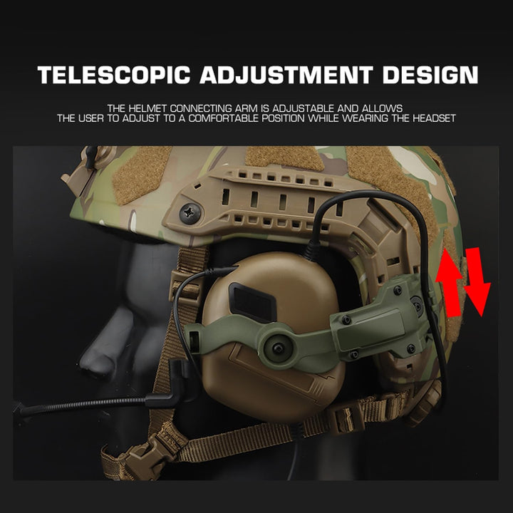 Schneller Helm ARC Schienenadapter Taktische Abholung Headset Aufhängung Kopfhörer Halterung Multi-W