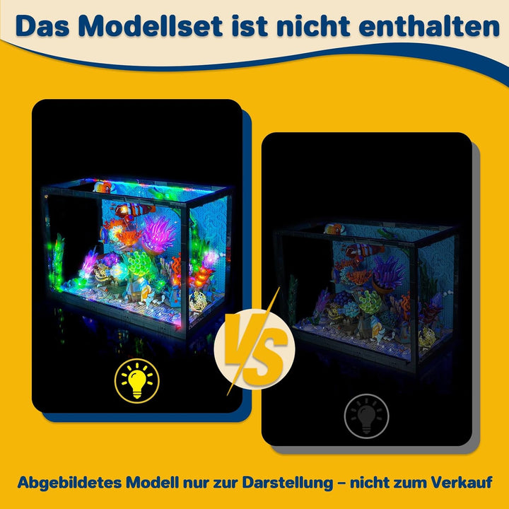 Licht-Kit Kompatibel mit Lego 10366 Tropical Aquarium Decoration (Kein - Lego-Set) Vielfarbig Versio