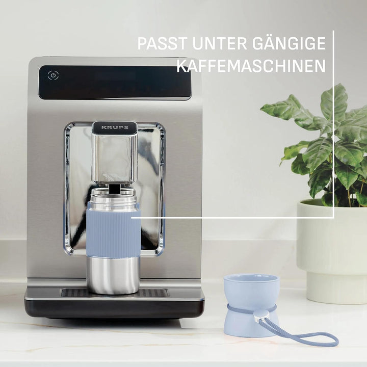 EMSA beYou Office-Set, 100% Dicht, oneClick Frischhaltedose 0,5 L, 1,2 L, beYou Cup Mug 0,36 L, Blau