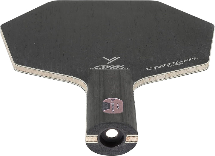 Stiga Tischtennisholz Cybershape Carbon mit CWT Custom Weight Technology Gerade, Gerade