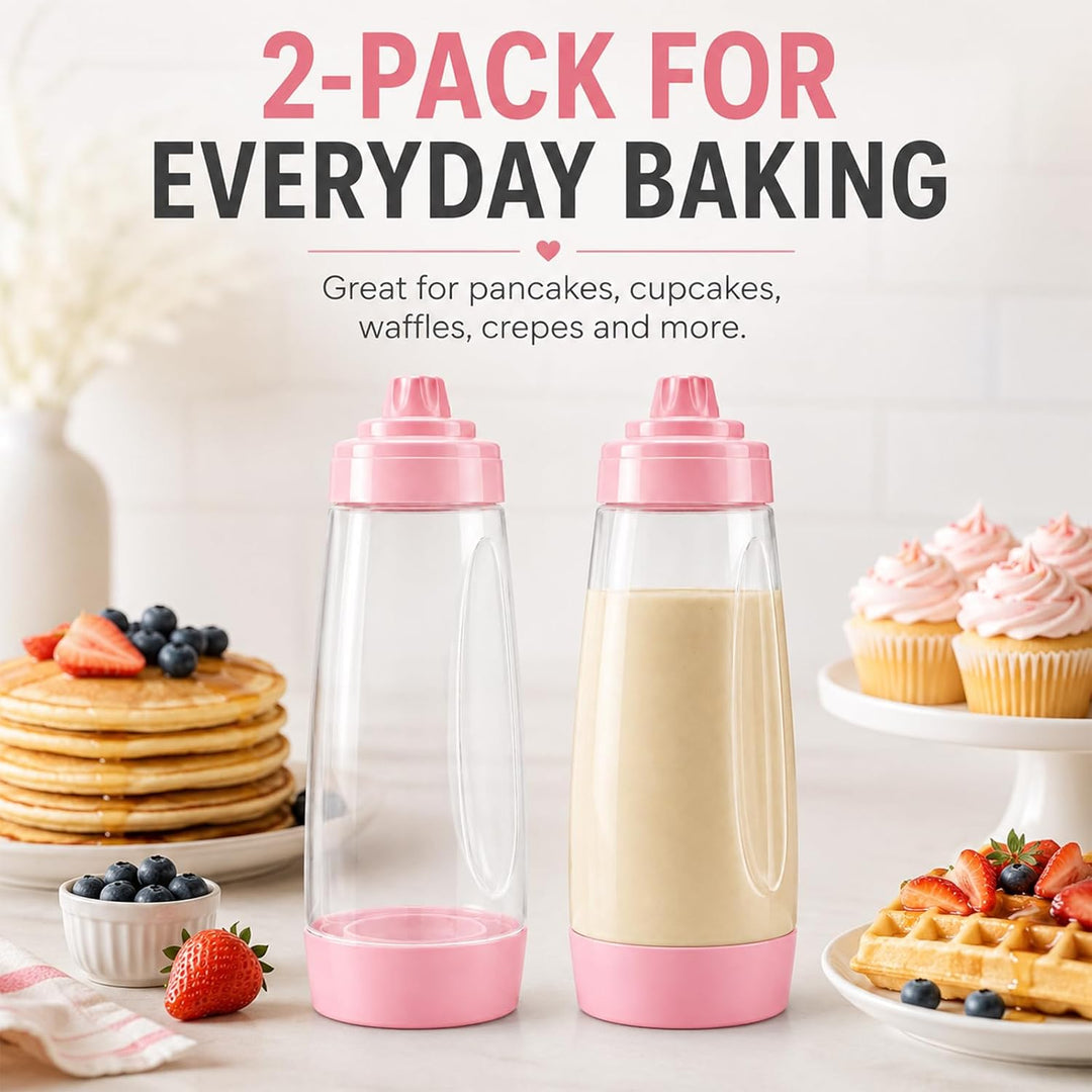 2 Stück Rosa Pancake Portionierer
