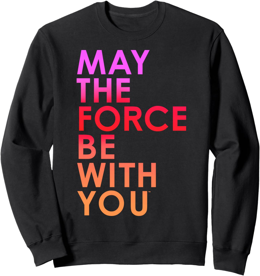Star Wars Last Jedi Gradient May the Force Sweatshirt