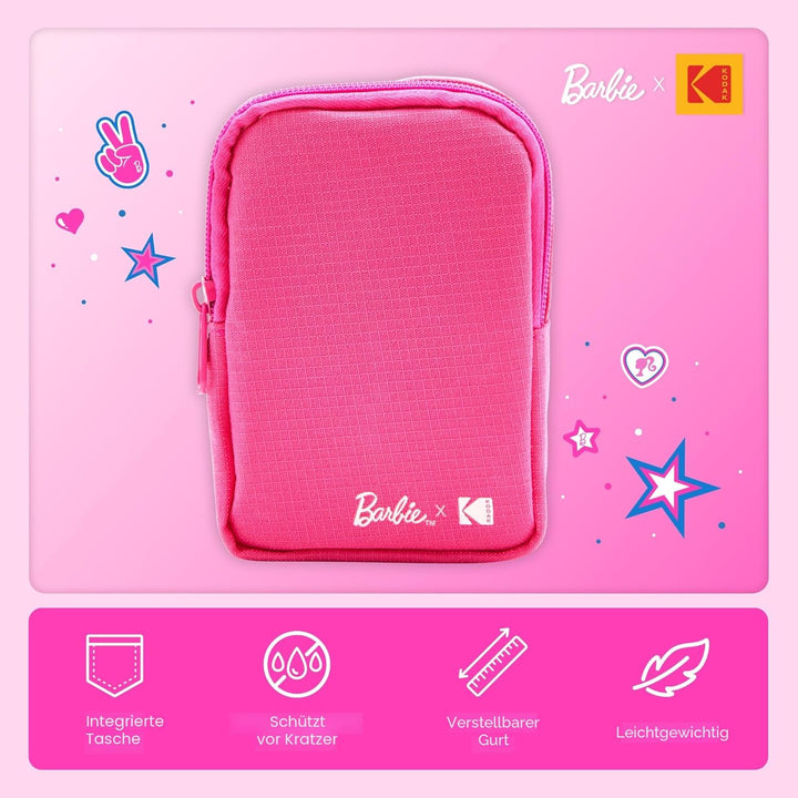 Kodak x Barbie Step Slim Kabelloser Sofortbild-Fotodrucker Barbie Geschenk-Bundle (Iconic Style) + B