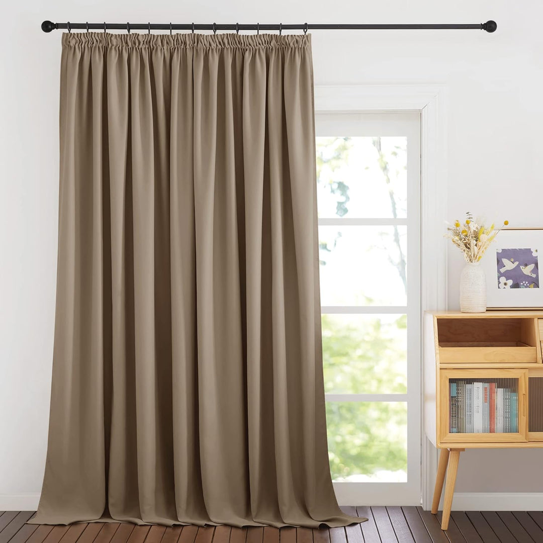 PONY DANCE Raumtrenner Vorhang für Schiene Gardinen für Grosse Fenster 1er Set H 220 x B 300 cm Blic