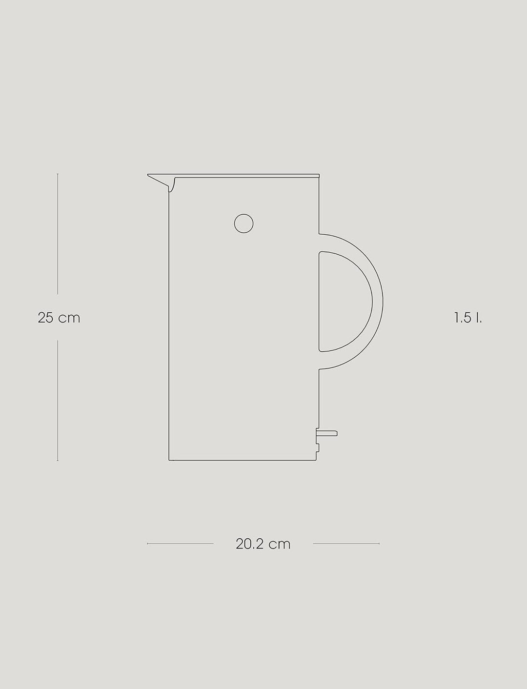 Stelton Wasserkocher EM77 - Elektrischer Kocher, Wasserkessel im skandinavischen Design- Schnell koc