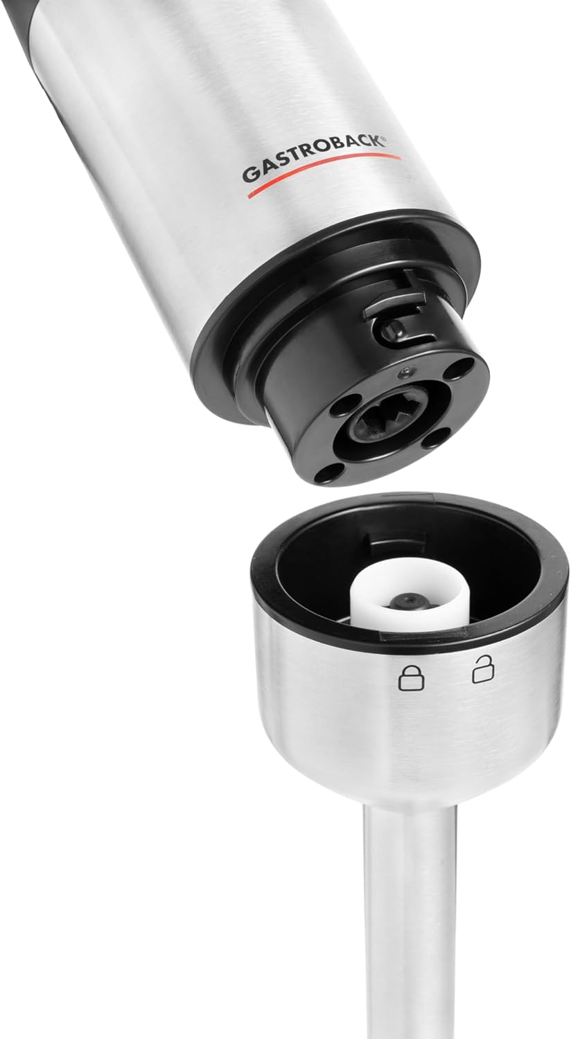 GASTROBACK #40972 Design Power Stabmixer Set 5-in-1, Silber, Schwarz