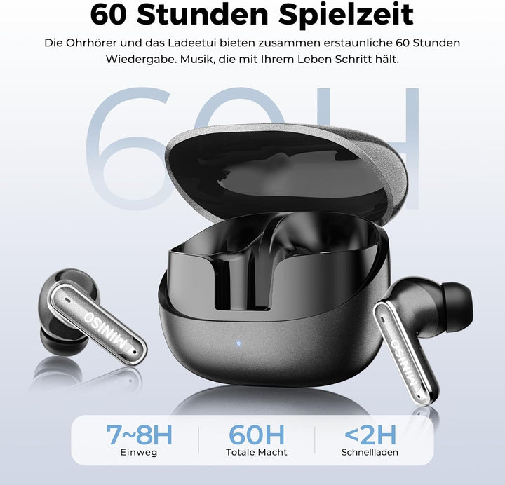MININSO MS106 AI Übersetzer Kopfhörer Bluetooth 6.0, Übersetzungskopfhörer in Echtzeit mit 150 Sprac