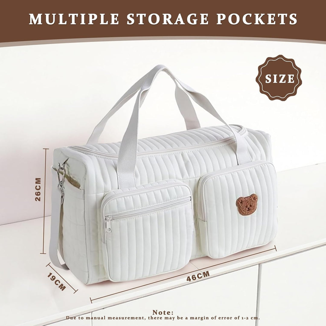 Vielseitige Wickeltasche für Mütter: Gesteppte Wickeltasche - Leichte Gepolsterte Wickeltasche für S