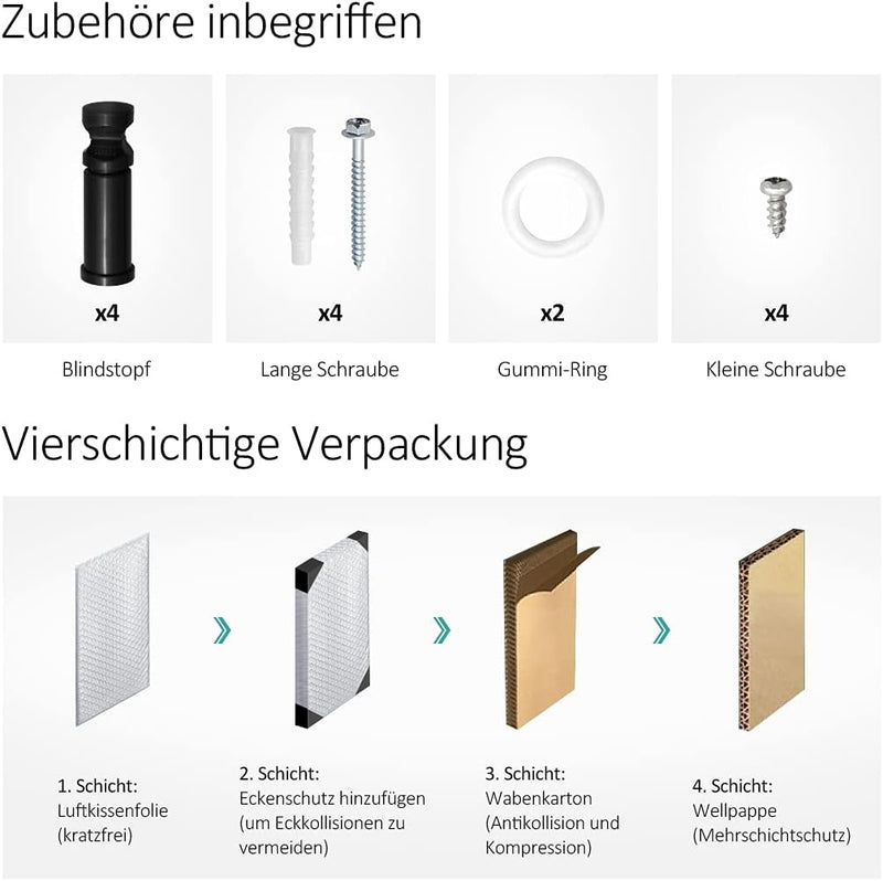 EMKE Handtuchheizkörper 1600x600 mm, Badheizkörper Handtuchhalter Mittelanschluss Handtuchwärmer Han