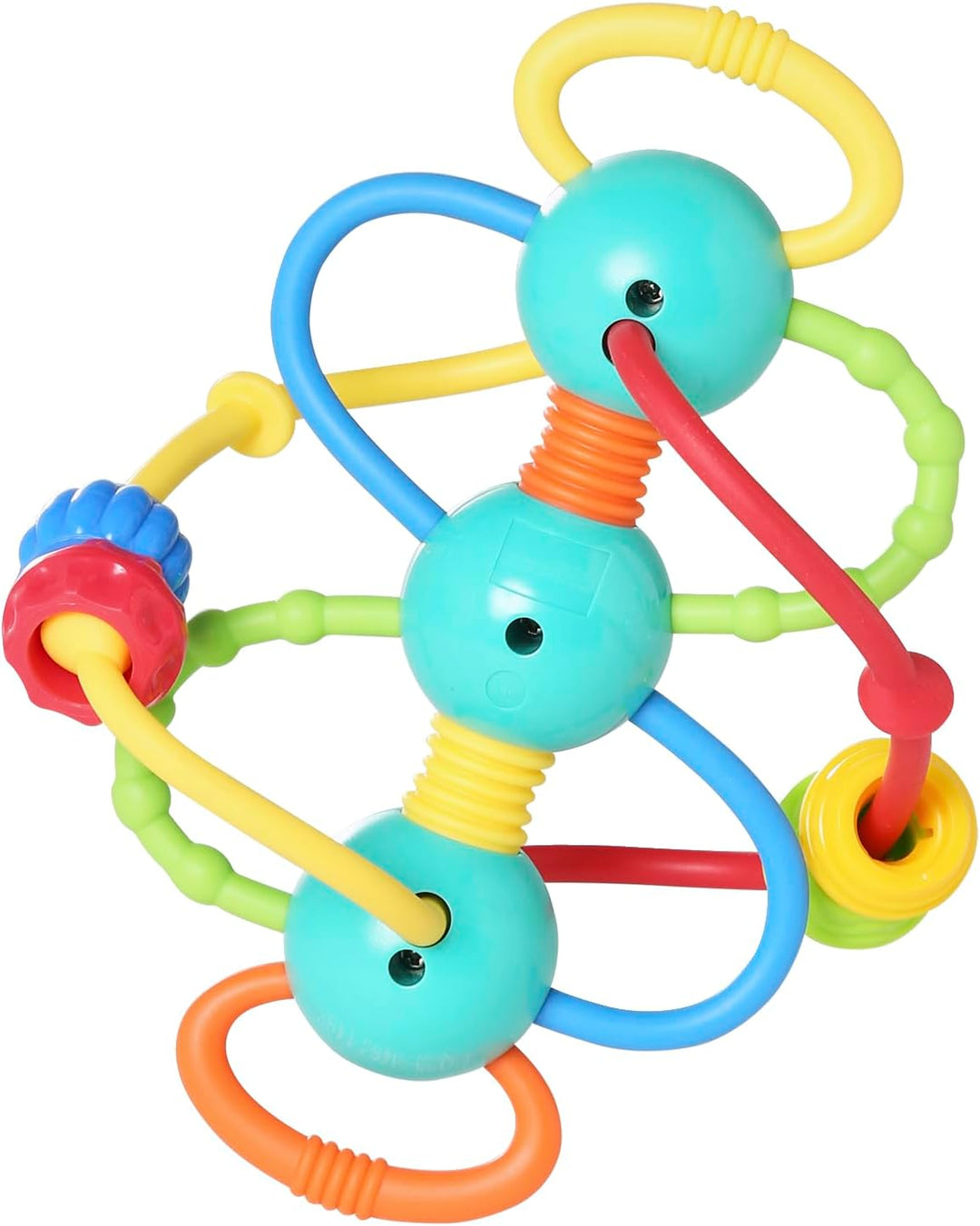 Vertbaudet Baby Rassel mit Kugeln Mehrfarbig