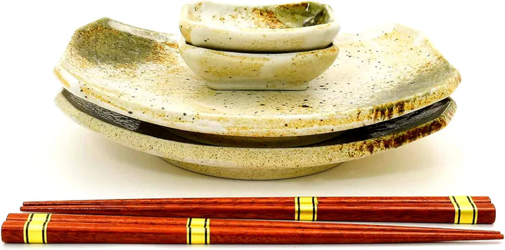 Luxus - Sushi-Set - Hikari - 6 teilig - Sushi Geschirr - Sushi Set 2 Personen - Japanisches Geschirr